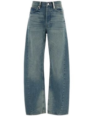 Alexander Wang Crystal-Embellished Float Jeans - Blue