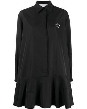 Valentino Garavani Vltnstar Print Shirt-Dress - Black