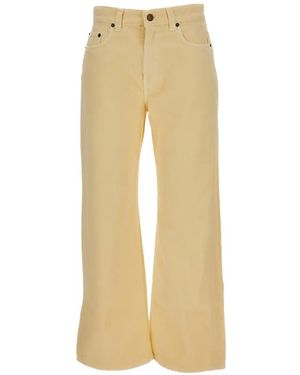 Haikure Winny Twill Wide-Leg Jeans - Natural