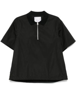 Sacai Cotton Polo Shirt in White for Men | Lyst