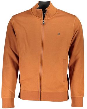 U.S. Grand Sweat Zippé En Coton À Logo Brodé - Orange