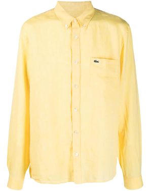 Lacoste ボタン シャツ - イエロー