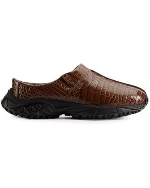 Clarks X Martine Rose Clog 1 Leather Mules - Brown