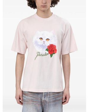 Paradise NYC Purradise Graphic-Print T-Shirt - White