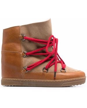 Isabel Marant Nowles Suede Ankle Boots - Brown