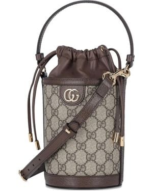 Gucci Mini Ophidia Bucket Bag - Black