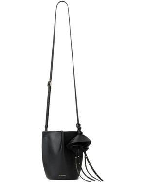 Givenchy Nano Snap Beuteltasche Aus Strukturiertem Leder - Weiß