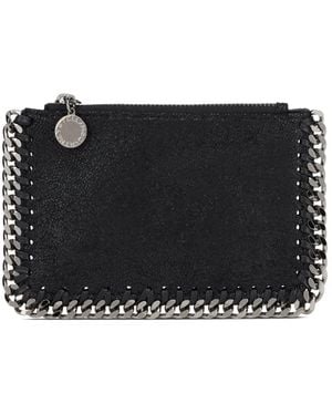 Stella McCartney Falabella Chain-Trim Wallet - Black