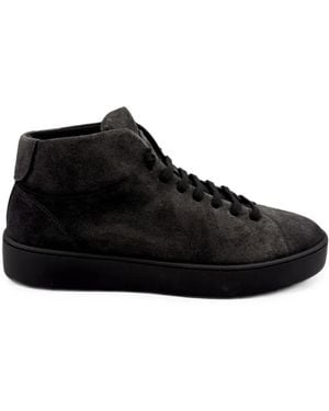 Fabiano Ricci Flicker Suede High-Top Sneakers - Black