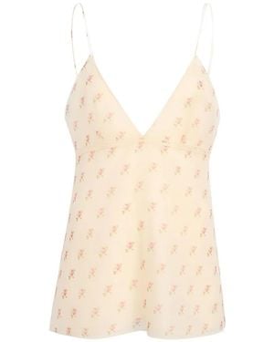 KHAITE Patterned Top - White