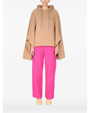 Ambush Poncho À Logo Brodé - Rose