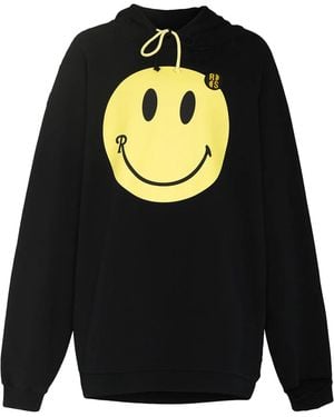 Raf Simons X Smiley Hoodie Im Oversized-Look - Schwarz
