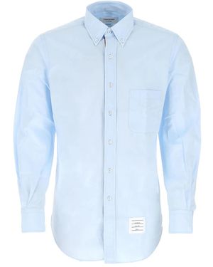 Thom Browne Oxford-Cloth Pocket Shirt - Blue