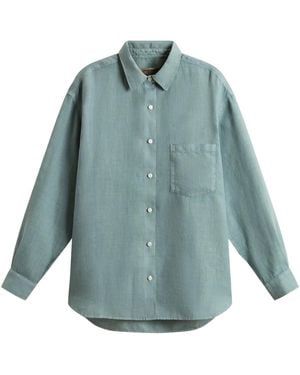 Woolrich Linen Shirt - Blue