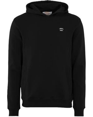In Gold We Trust The Expension Logo-Patch Hoodie - Black