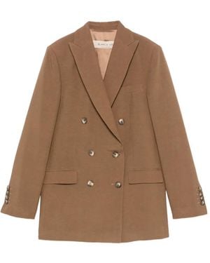 Blanca Vita Blazer À Boutonnière Croisée - Brown