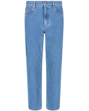 ZEGNA Belt-Loops Jeans - Blue