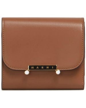 Marni Leather Wallet - Brown