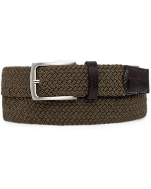 Aeronautica Militare Elastic Braided Belt - Grey