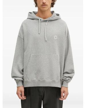 1017 ALYX 9SM Logo-Embroidered Hoodie - Grey
