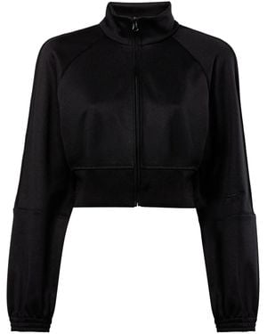 Reebok Chaqueta de chándal con logo bordado - Negro