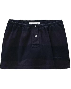 T By Alexander Wang ボタン ミニスコート - ブルー