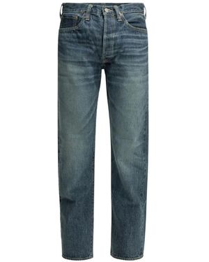 Sugar Cane Jeans Jean Droit À Patch Logo - Blue
