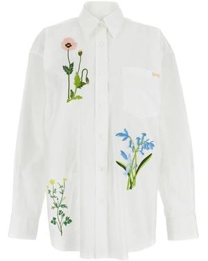 Stella McCartney Floral-Embroidered Shirt - White