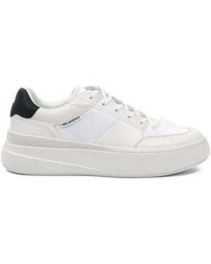 KARL LAGERFELD Logo-Tag Trainers - White