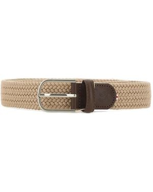 La Boucle Dubai Woven Leather Belt - White