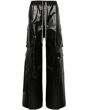 Rick Owens Pantaloni Cargo Belas A Gamba Ampia - Nero