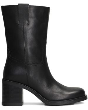 Carmens Mia Block-Heel Boots - Black