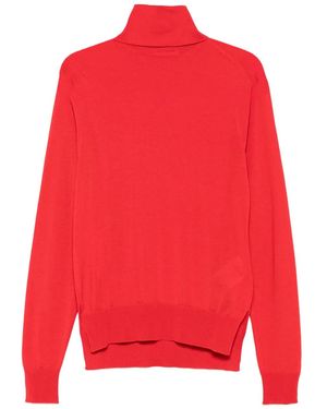 Jil Sander タートルネック セーター - レッド