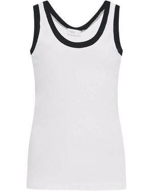 Rosetta Getty Scoop-Neck Tank Top - Black