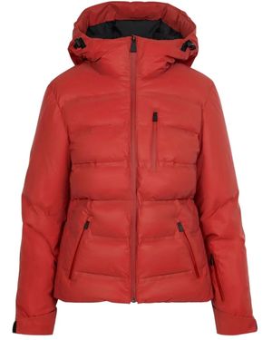Aztech Mountain Nuke Hooded Ski Jacket - Red