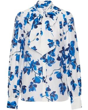 Rebecca Vallance Blouse À Fleurs - Bleu