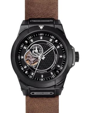 Hydrogen Vento 44Mm Skeleton Dial Watch - Black
