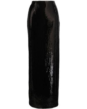 Galvan London Sequin-Embellished Maxi Skirt - Black
