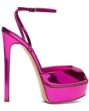 Casadei Flora Heeled Court Shoes - Pink