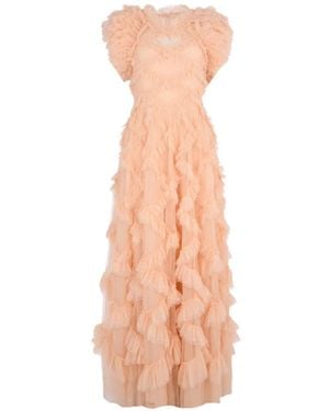 Needle & Thread Vestido De Fiesta Genevieve Con Volantes - Rosa