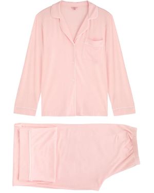 Eberjey Gisele Long-Sleeve Pyjama Set - Pink