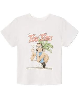 RE/DONE Tini Time Graphic-Print T-Shirt - White