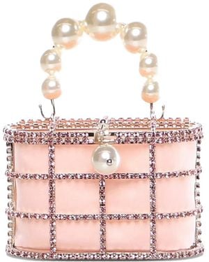 Rosantica Holli Pearl-Handle Tote Bag - Pink