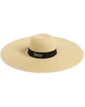 Juicy Couture Logo-Embellished Floppy Hat - Natural