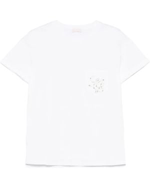 Liu Jo Small-Pocket T-Shirt - White