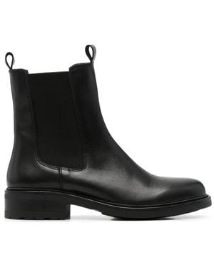 SERGIO MORETTI FIRENZE Botines Con Panel Elástico - Negro