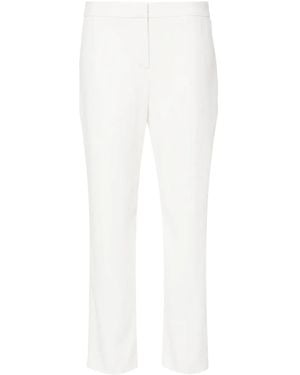 McQueen Crepe Cigarette Trousers - White