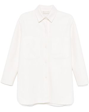 lunaria cashmere Cashmere Shirt Jacket - White