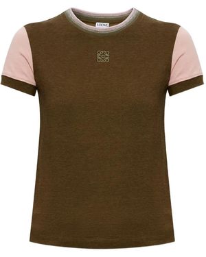 Loewe T-Shirt With Logo - Green