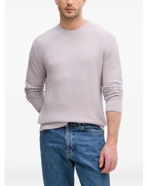 Sisley Strukturierter Strickpullover - Grau